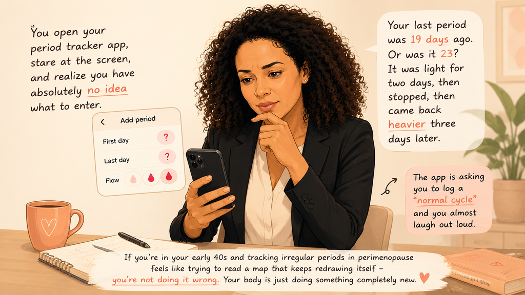 How to Track Your Cycle in Early Perimenopause (When It Makes No Sense)