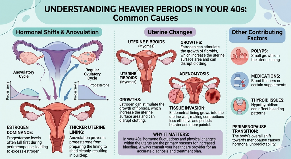 Why Your Periods Are Getting Heavier in Your 40s