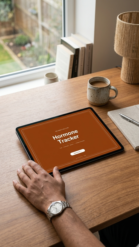 Perimenopause Hormone Tracker – Undated Symptom, Sleep & Lifestyle Journal for GoodNotes & iPad (PDF)